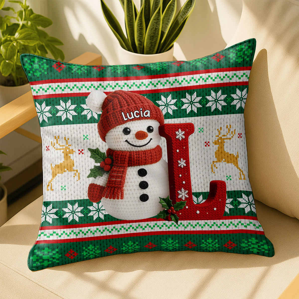 Celebrate Seasonal Cheer With Snowman And Reindeer