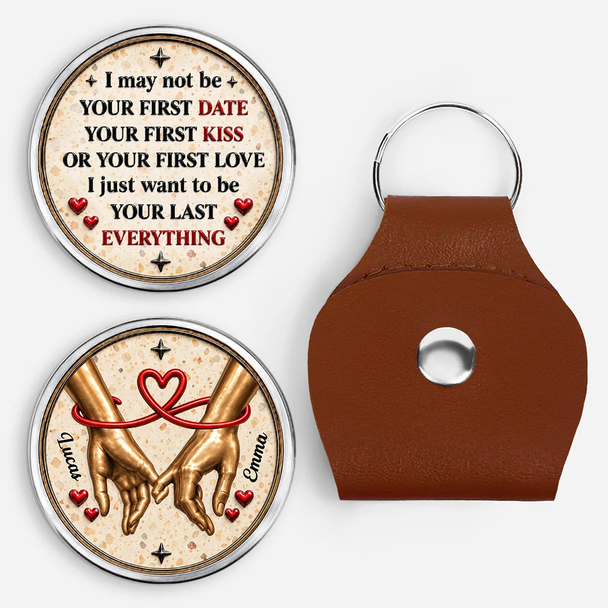 Your Last Everything Personalized Pocket Hug - Romantic Keepsake Gift for Couples