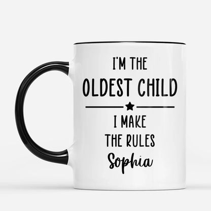 Sibling Roles Mug - Personalized Coffee Cup Gift for Sister and Brother
