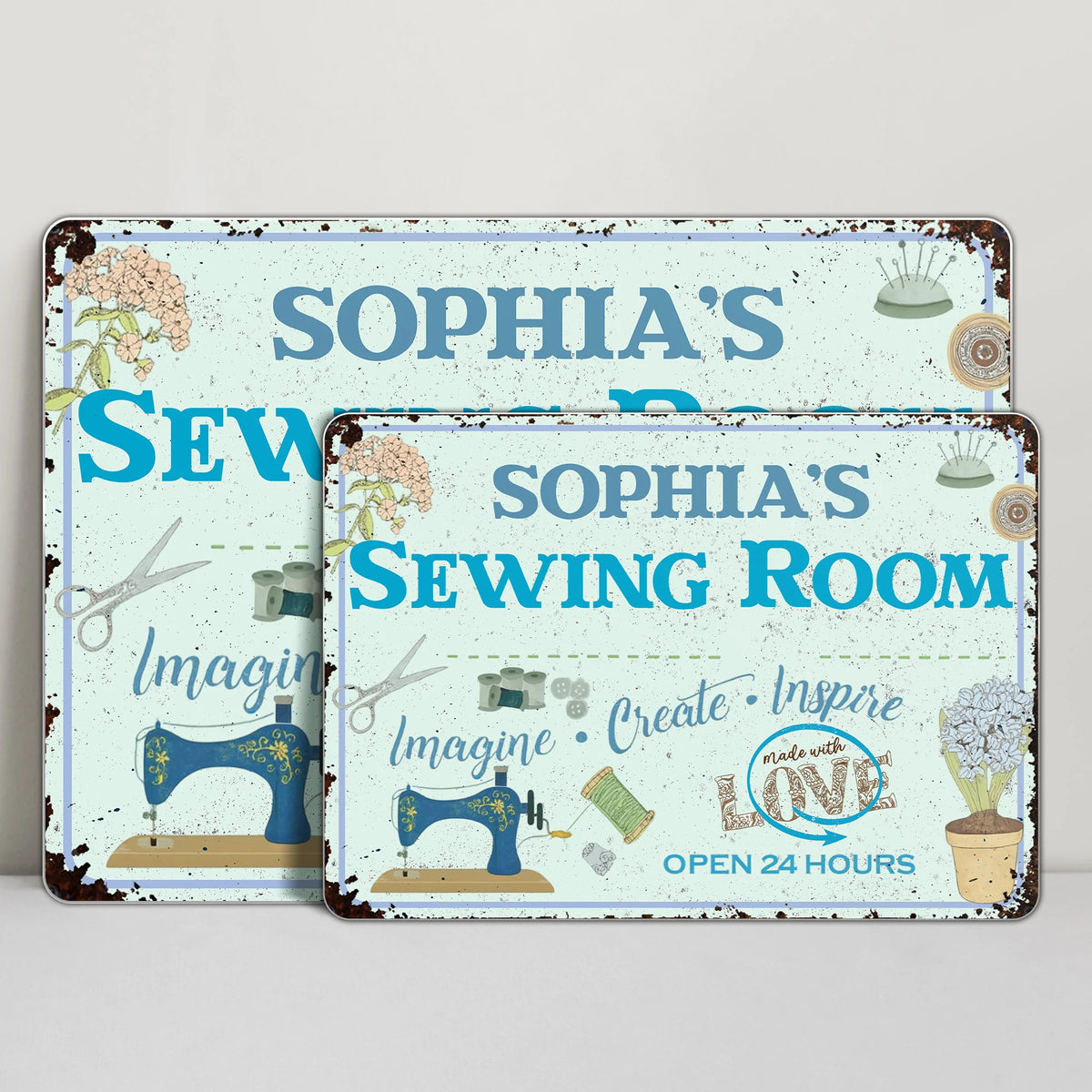 Imagine Create Inspire Sewing Room Sign