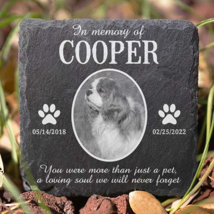 Personalized Pet Memorial Stone personalization view for Cat Lovers