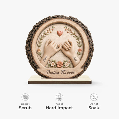 Wood Sign gift-ready design for Best Friends