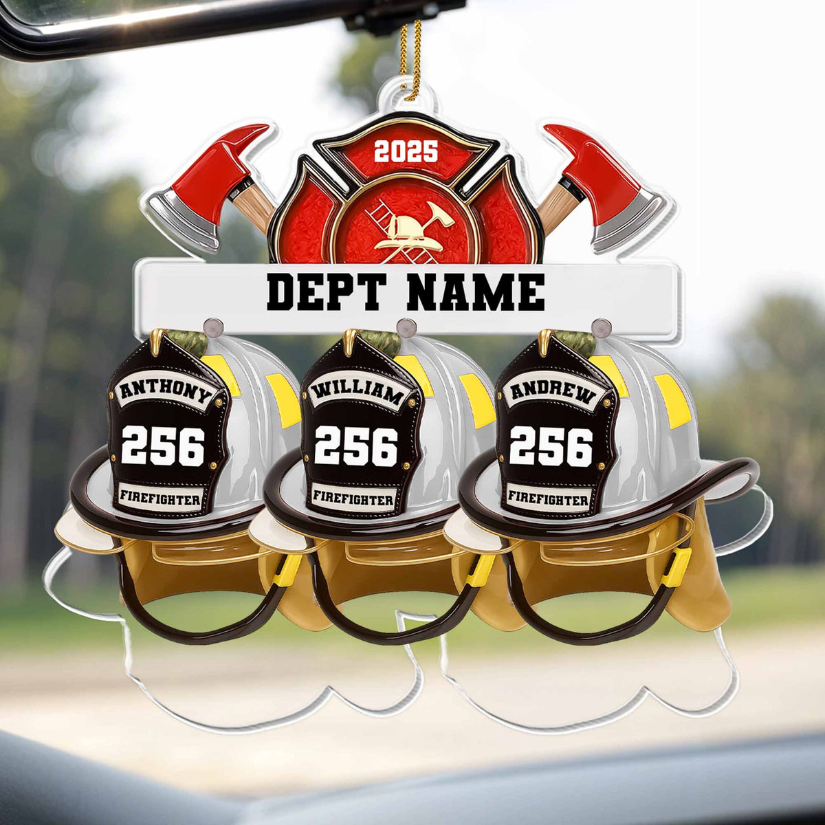Celebrate Courage Commitment Custom Firefighter Helmet