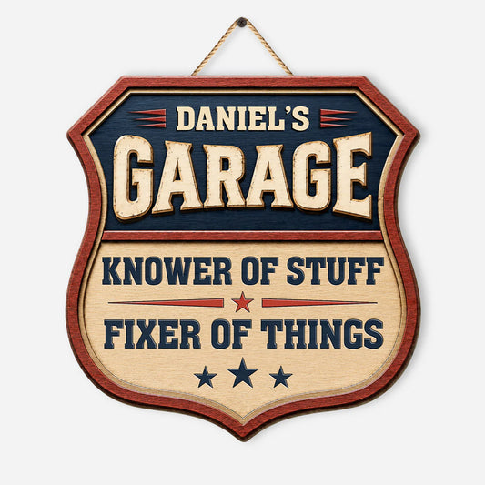 Custom Garage Signs for Dad with personalized design details for meaningful gifting