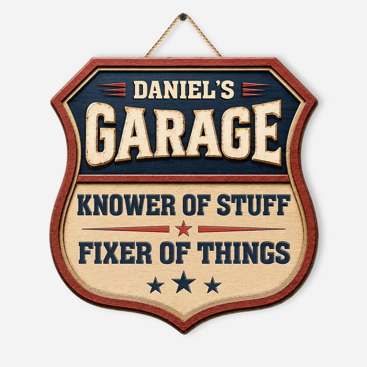 Custom Garage Signs for Dad with personalized design details for meaningful gifting