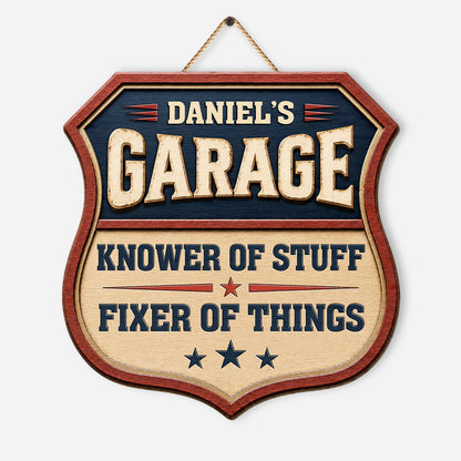 Custom Garage Signs for Dad with personalized design details for meaningful gifting