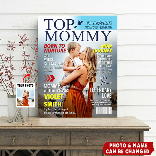 Personalized Mom Magazine Cover personalization view for Mom