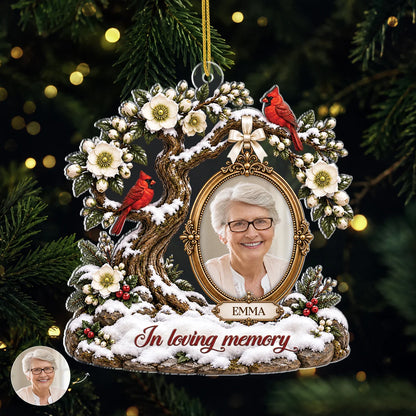 I'm Always With You Personalized Photo Acrylic Ornament - Family Memorial Remembrance Gift