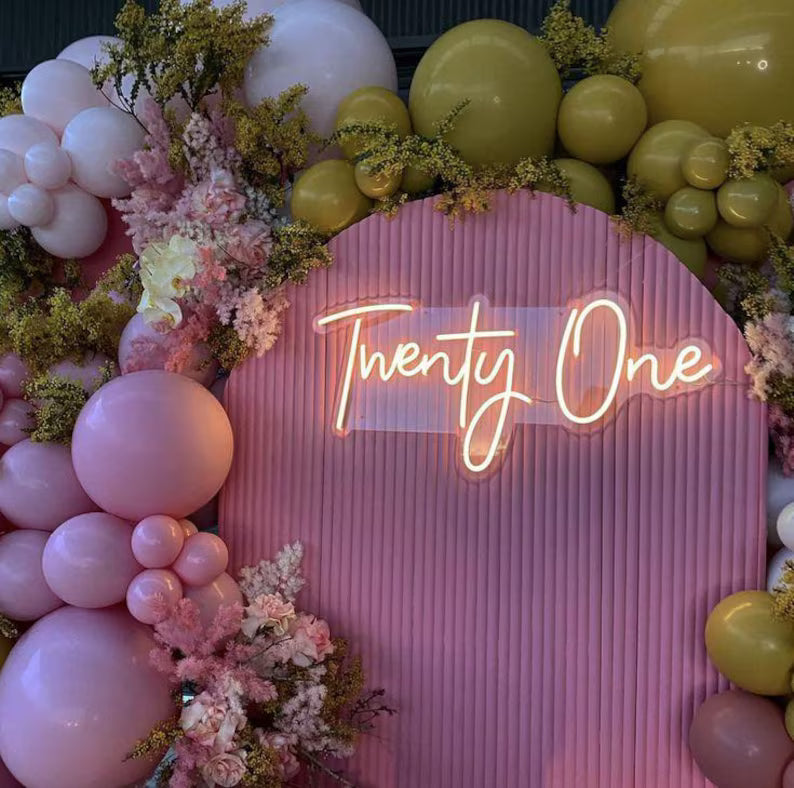Personalised LED Neon Sign - Custom Name & Logo Light for Wall Decor, Wedding & Bedroom