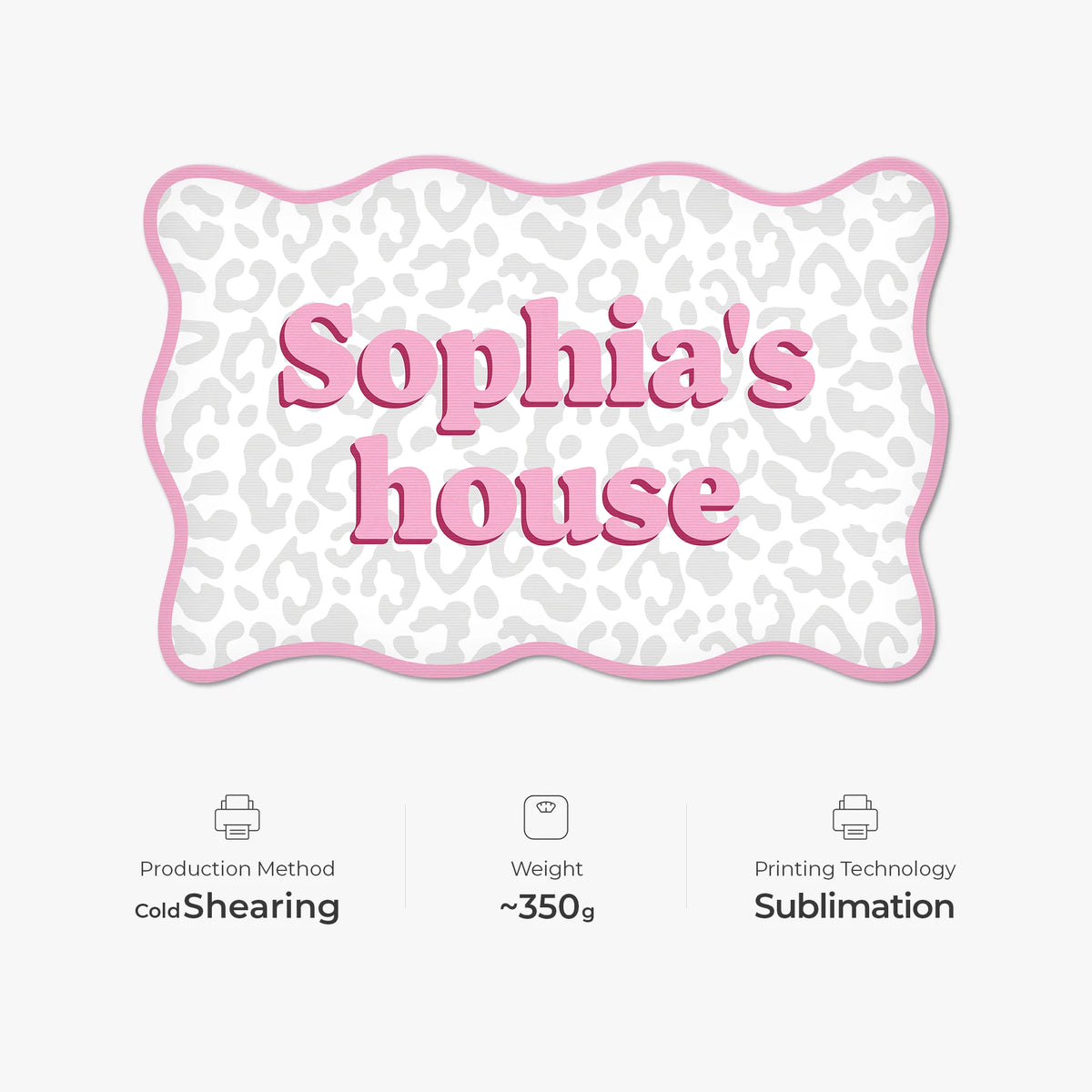 Custom House Name Shaped Doormat - Personalized Gift for Best Friends