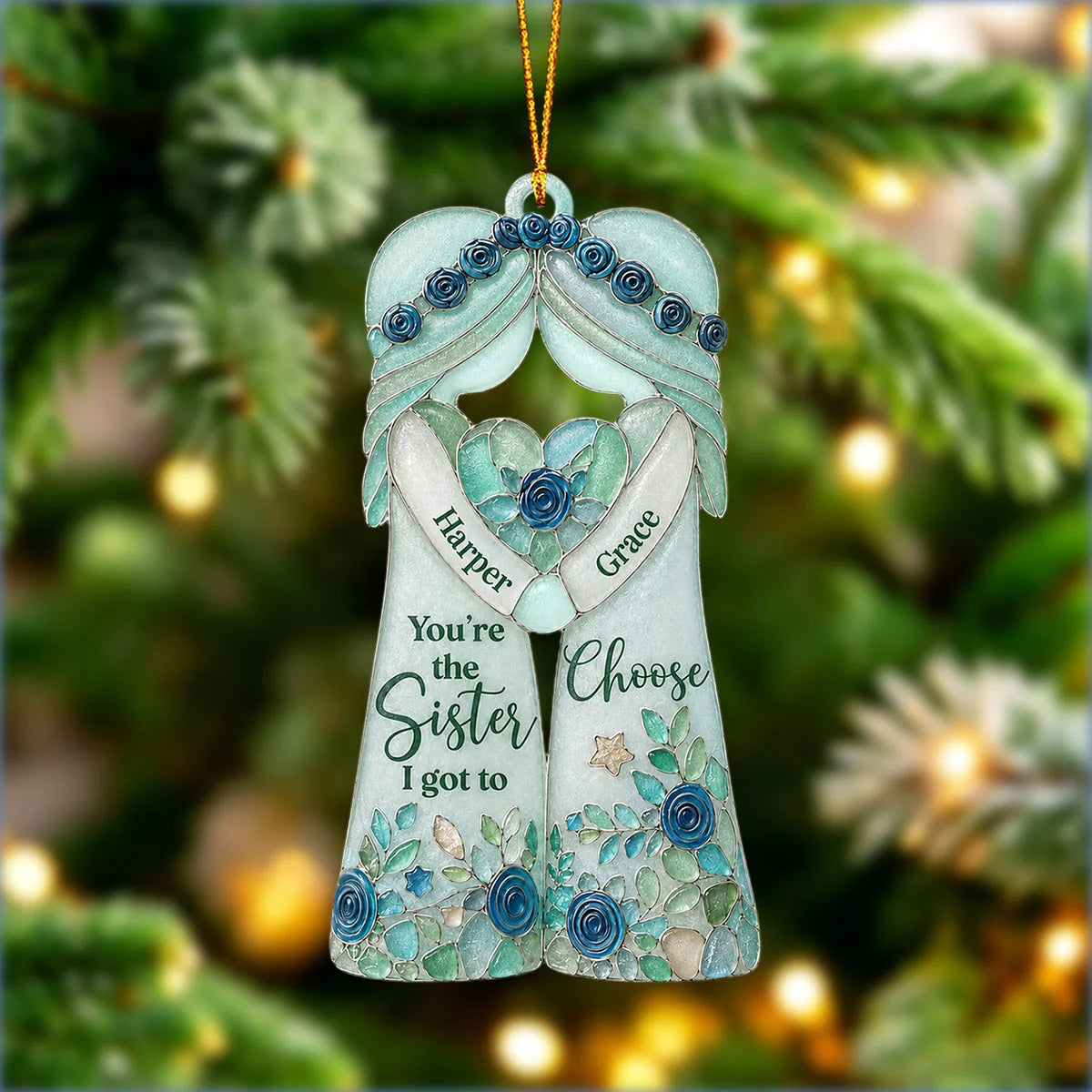 You're The Sister I Got To Choose - Personalized Ornament for Bestie & Soul Sister