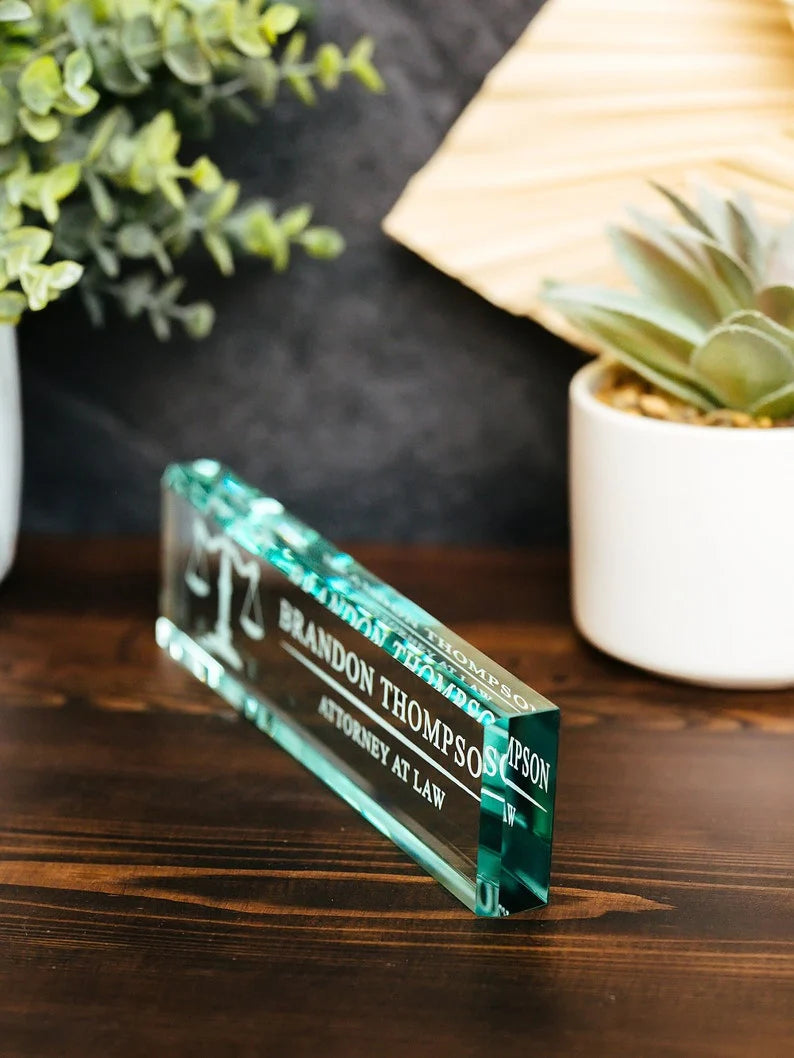 Custom Attorney Office Desk Name Plate for Daughter/Granddaughter image 6