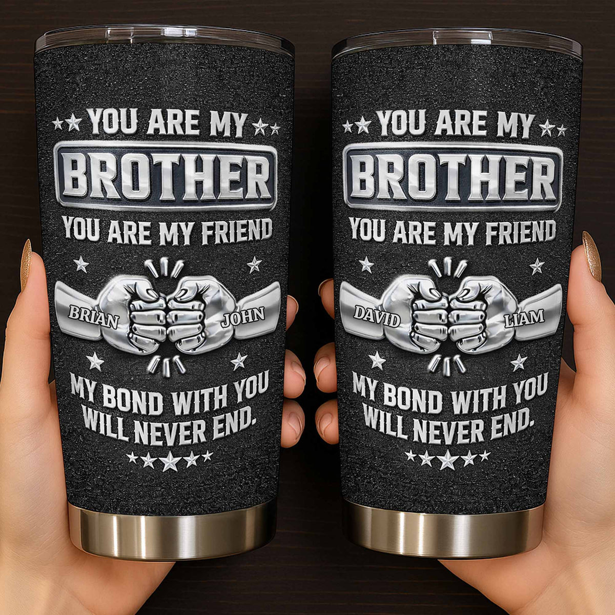 You Are My Brother, My Bond With You Will Never End, Handshake Design