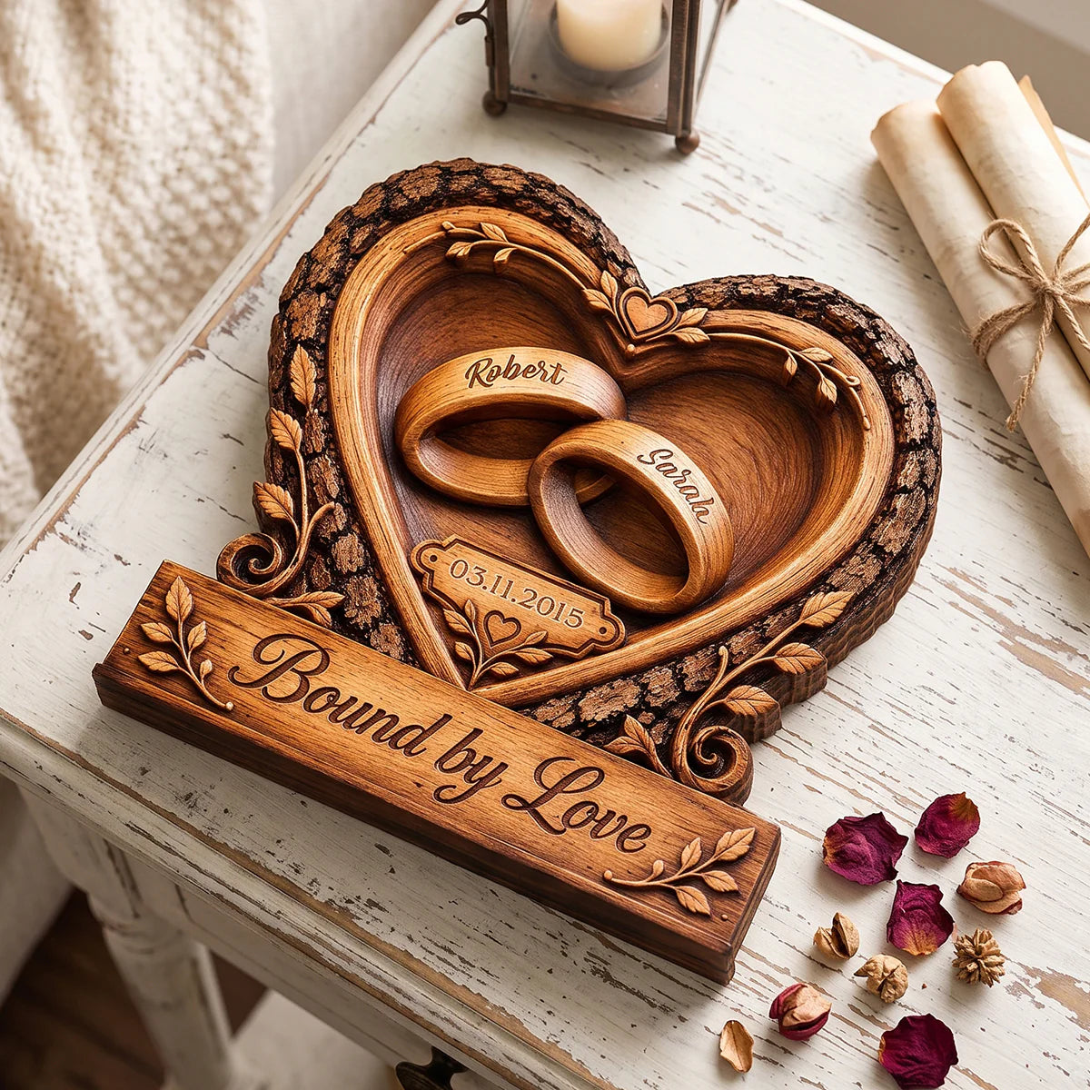 Plaque gift-ready design for Couples