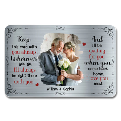 Personalized Wallet Card for Husband with personalized design details for meaningful gifting image 7