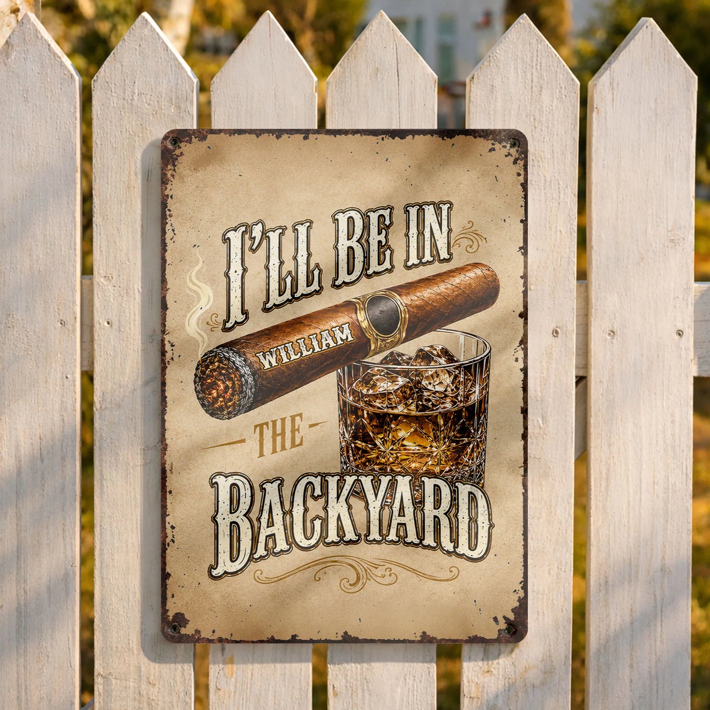 Metal Sign detail view for Dad