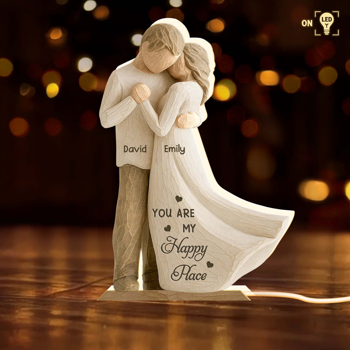 You Are My Happy Place With Couple Embrace