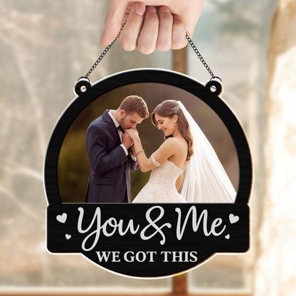 Custom Couple Photo Suncatcher personalization view for Couples