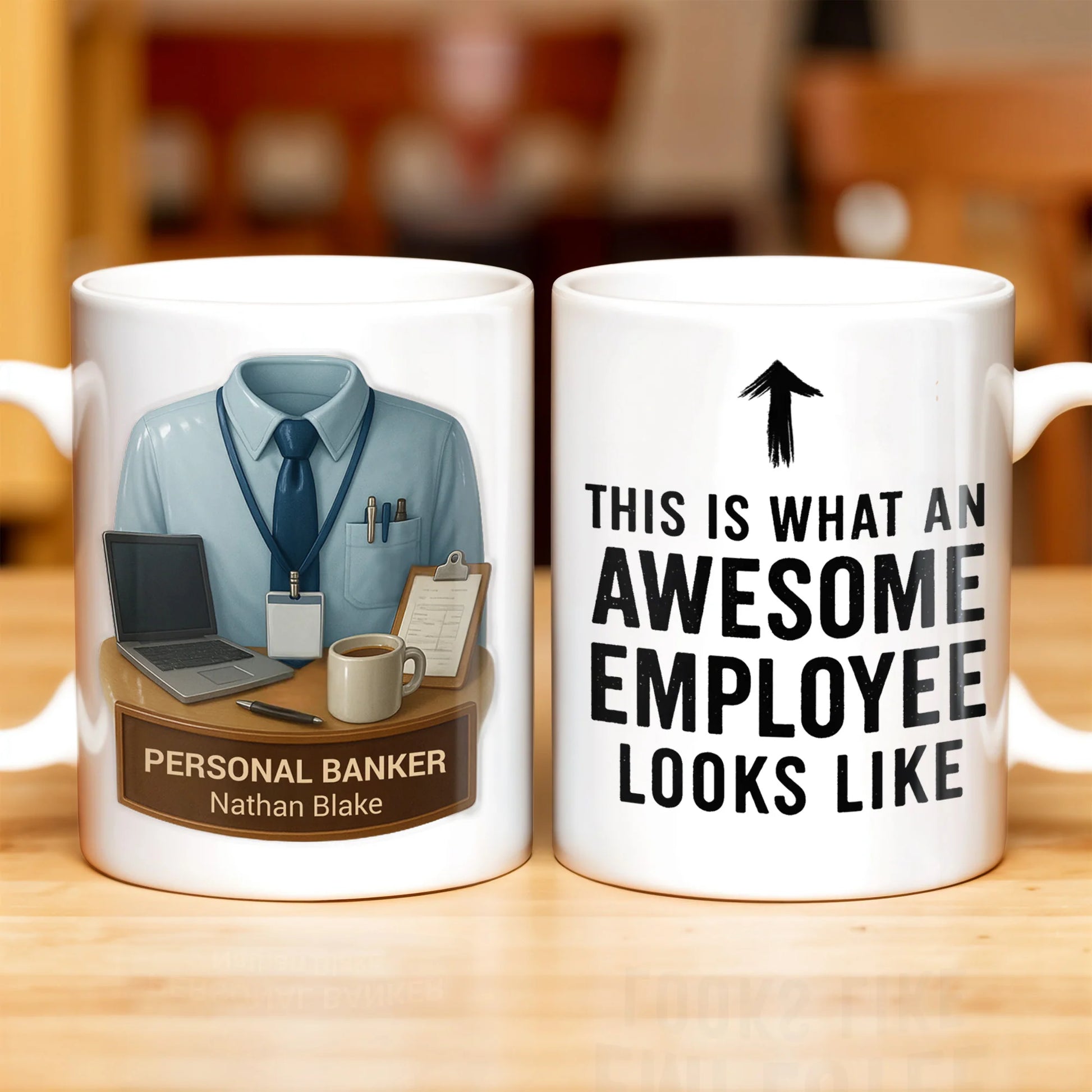 Custom Employee Appreciation Mug for Colleagues with personalized design details for meaningful gifting image 9