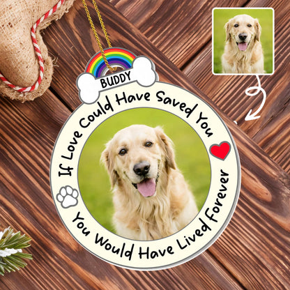 If Love Could Have Saved You, Memorial Gift For Pet Lovers
