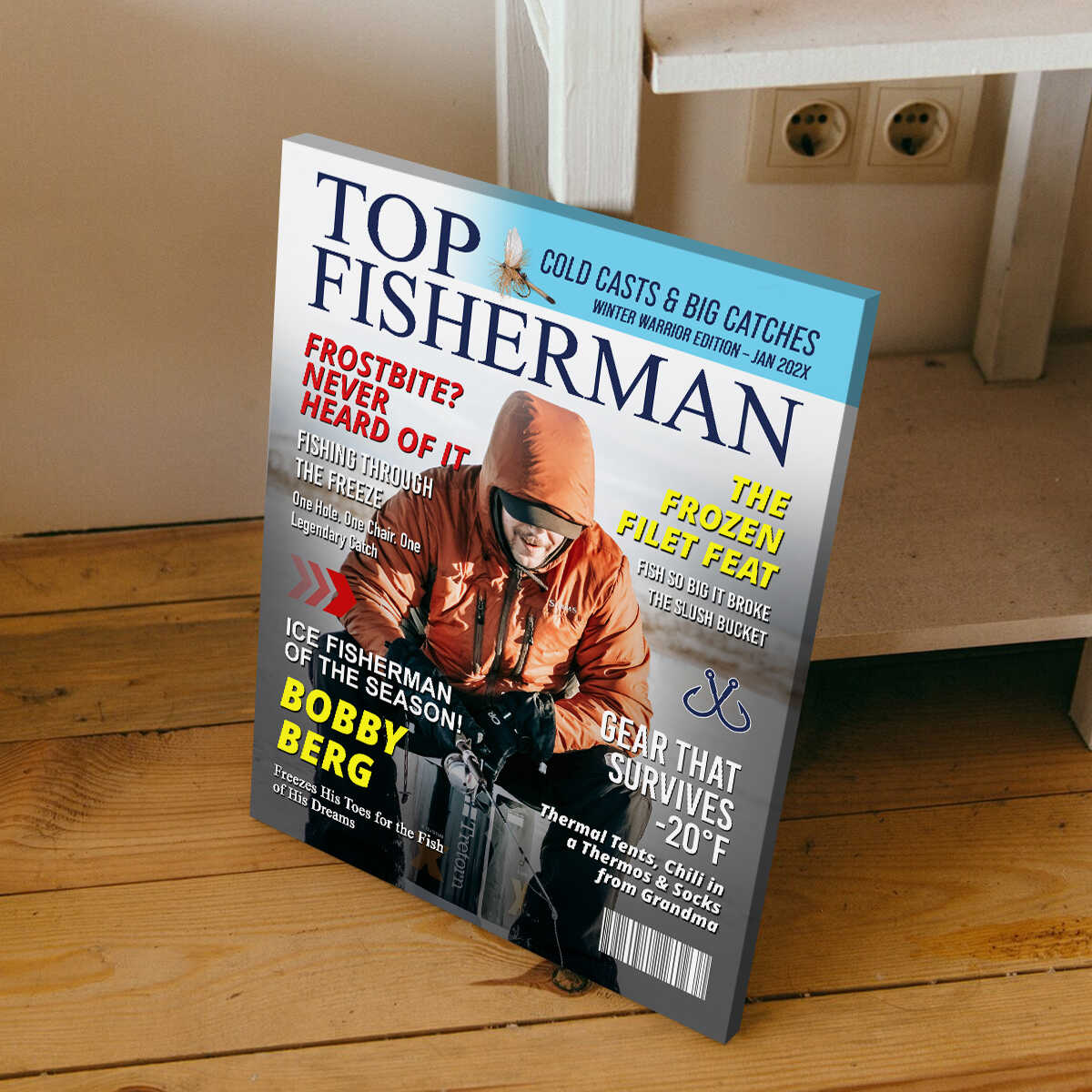 Personalized Ice Fishing Gift personalization view for Dad