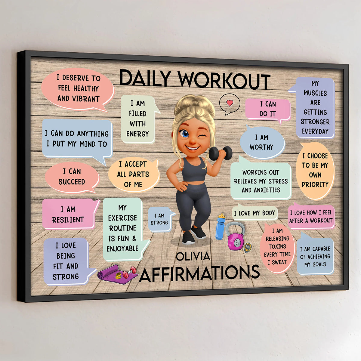 Daily Workout Olivia Affirmations For Fitness Lovers