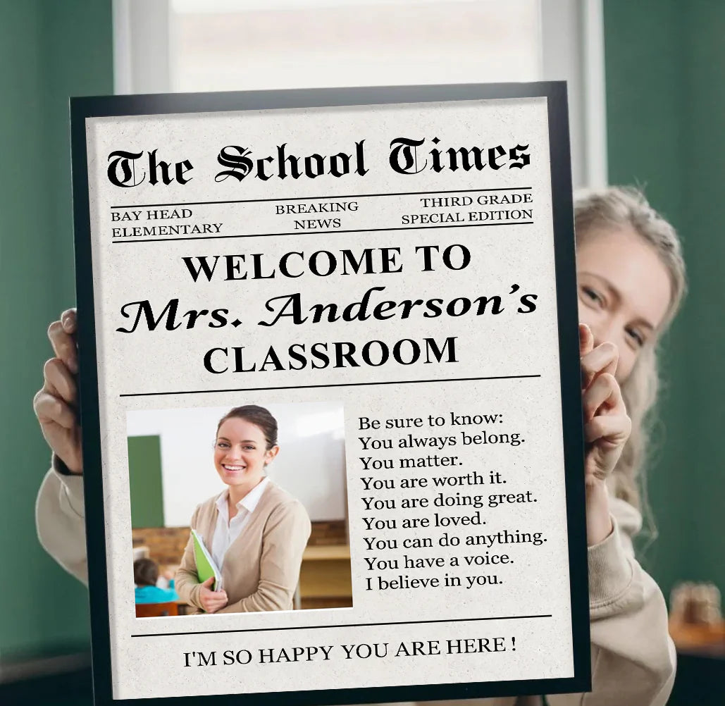 Personalized Teacher Canvas Gift personalization view for Teacher