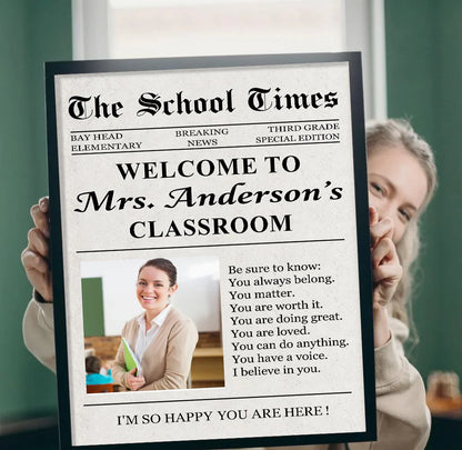 Personalized Teacher Canvas Gift personalization view for Teacher