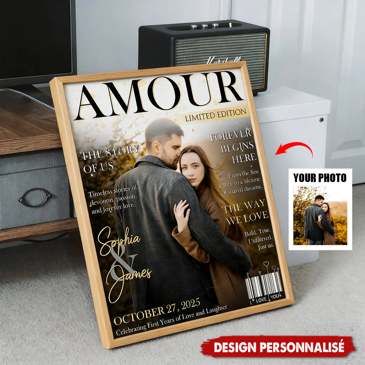 Canvas / Poster gift-ready design for Couples