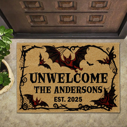 Unwelcome Gothic Bats Design
