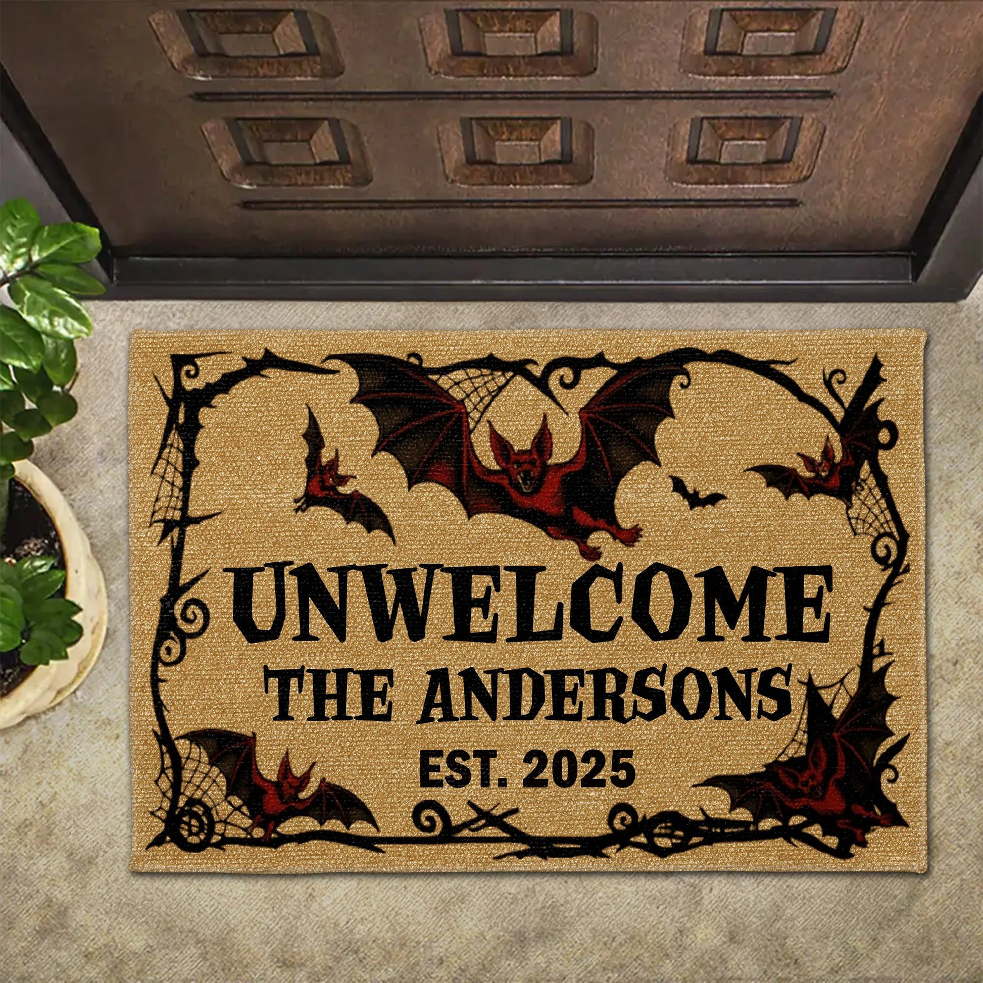 Unwelcome Gothic Bats Design