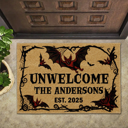 Unwelcome Gothic Bats Design