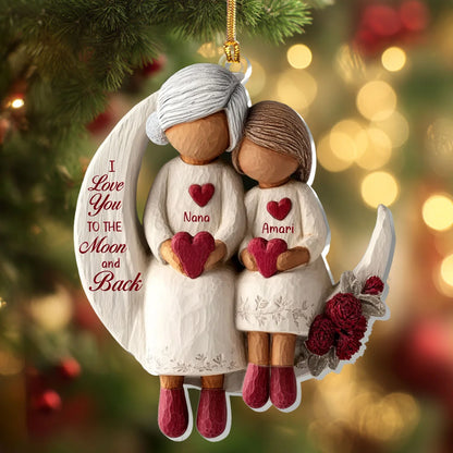 Acrylic Ornament gift-ready design for Grandma
