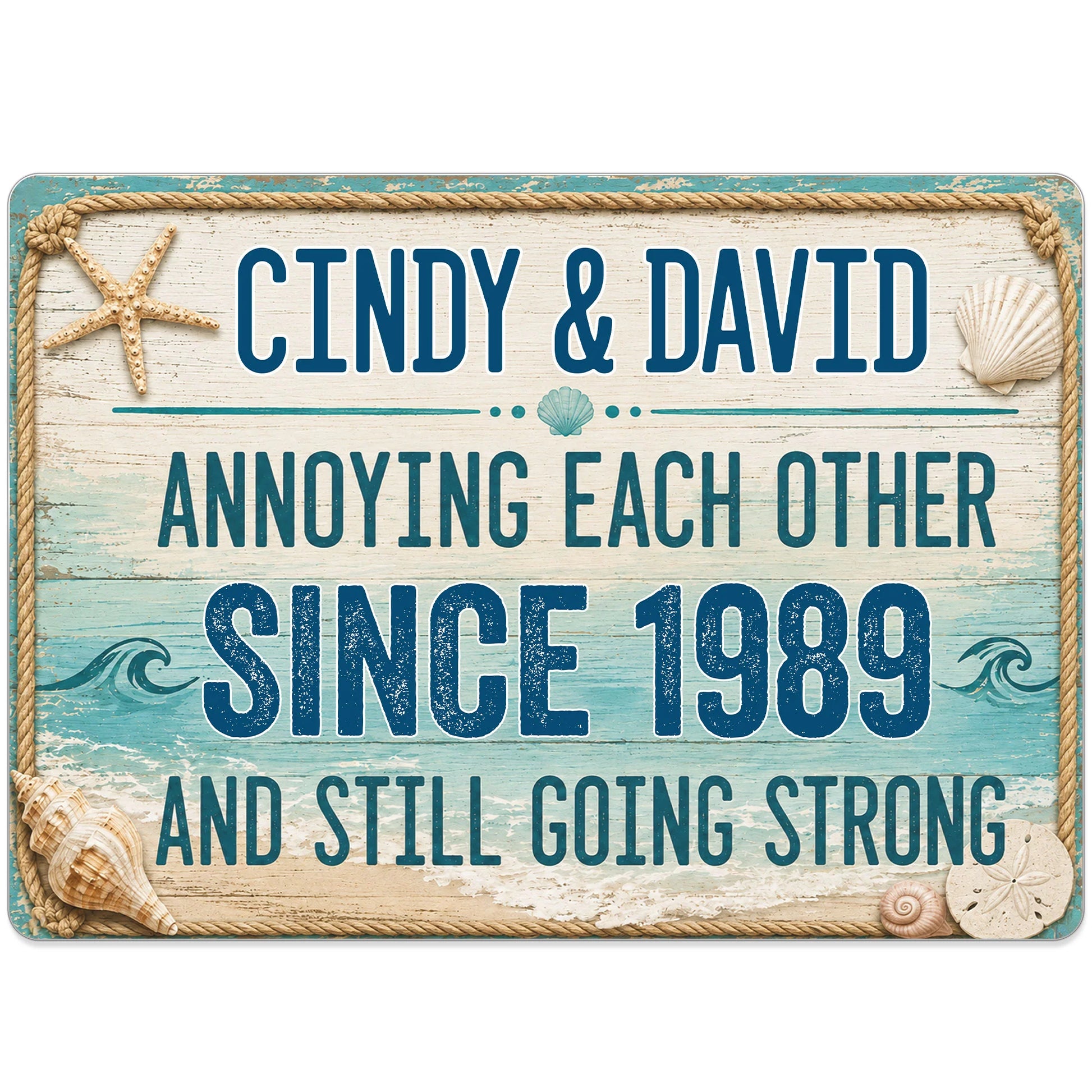 Custom Annoying Each Other Since Couple Metal Sign for Couples image 10