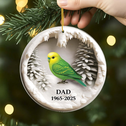 Cardinal Personalized Acrylic Ornament - Custom Memorial Keepsake Gift for Family & Christmas Remembrance