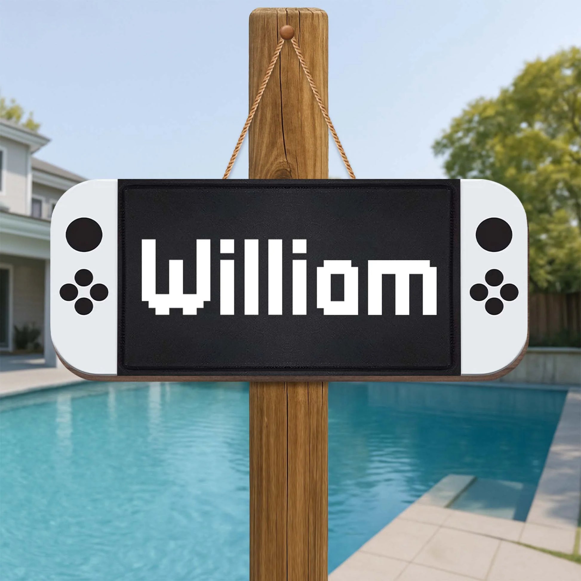 Custom Gaming Wood Sign for Son/Grandson with personalized design details for meaningful gifting image 6