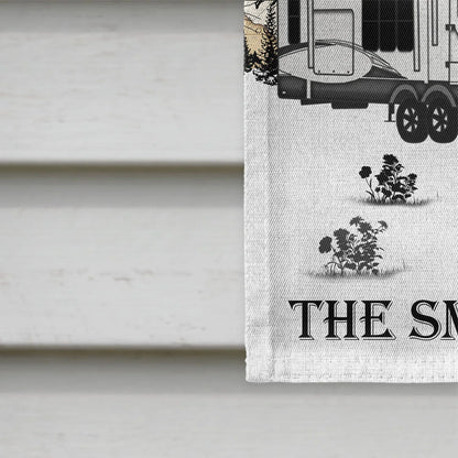 Drive Slow Drunk Campers Matter - Personalized Camping Garden Flag for RV & Outdoor Decor