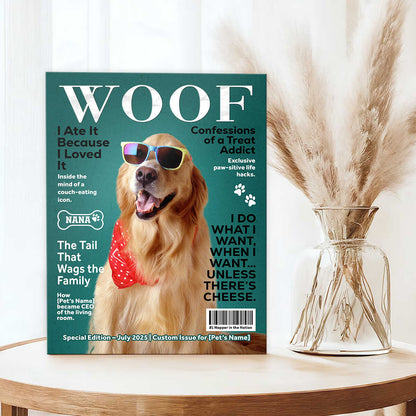 Custom Pet Photo Canvas / Poster - Personalized Wall Art for Pet Lovers