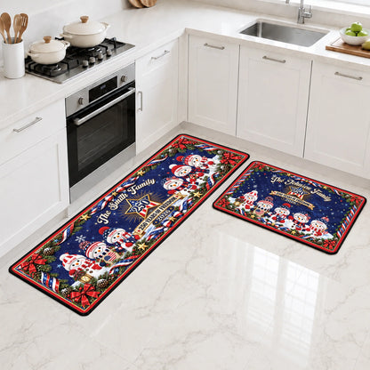 USA 250 Years of Freedom Personalized Runner Rug - Christmas Keepsake for Family