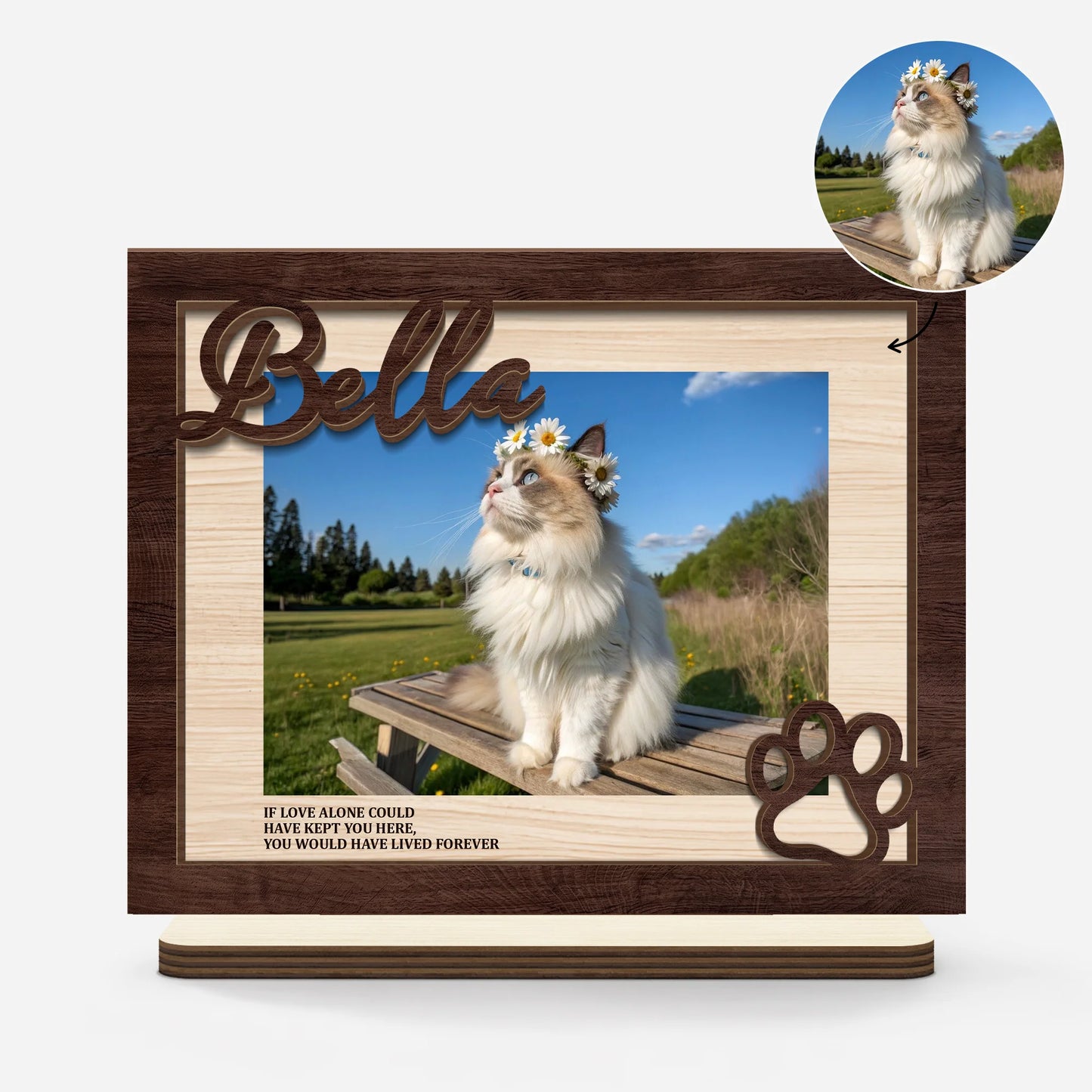 Custom Pet Memorial Gifts for Cat Lovers with personalized design details for meaningful gifting