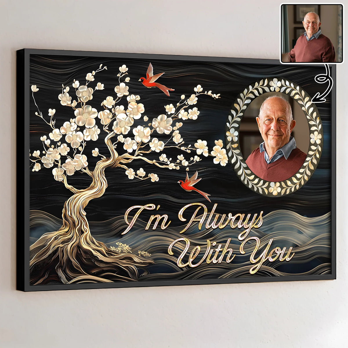 I'm Always With You, Tree and Birds Design