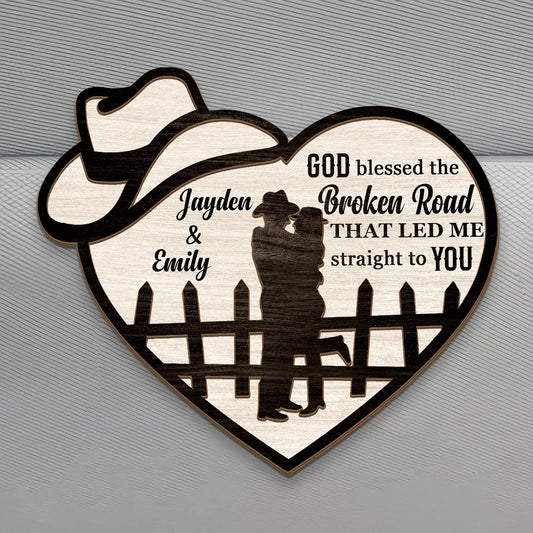 Personalized Car Visor Clip for Couples with personalized design details for meaningful gifting