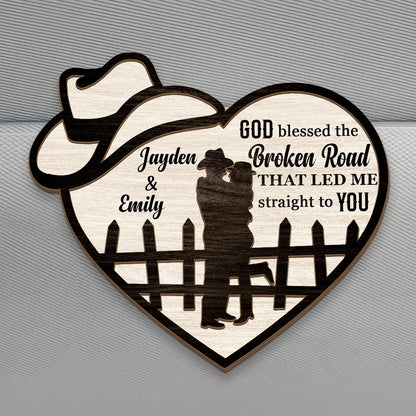 Personalized Car Visor Clip for Couples with personalized design details for meaningful gifting