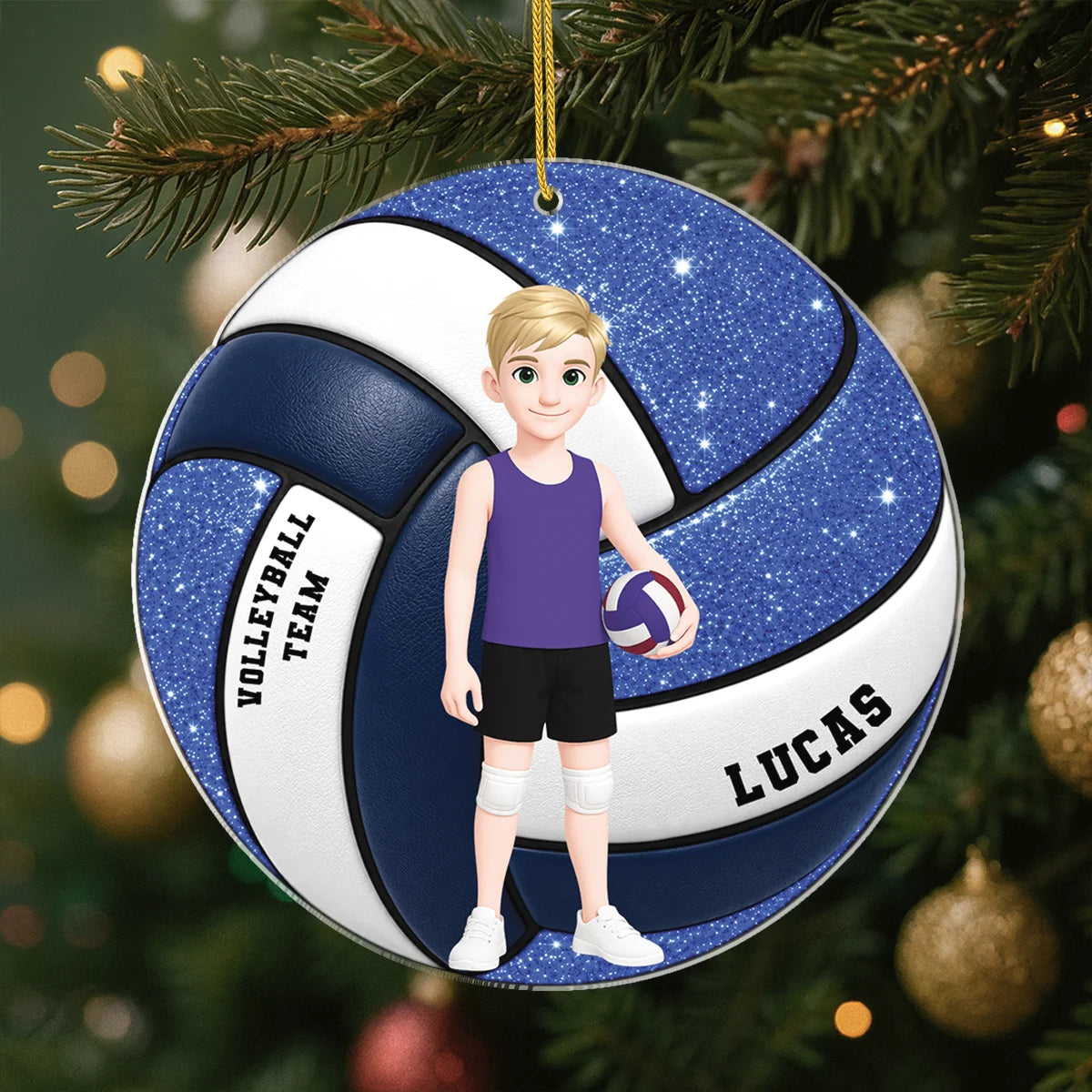 Personalized Volleyball Ornament Custom Acrylic Sports - Keepsake for Christmas Tree & Team Gift