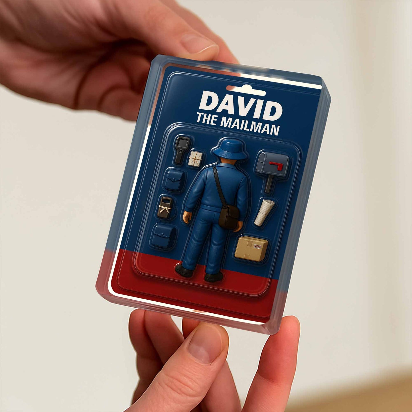 Custom Mailman Acrylic Plaque for Colleagues with personalized design details for meaningful gifting image 6