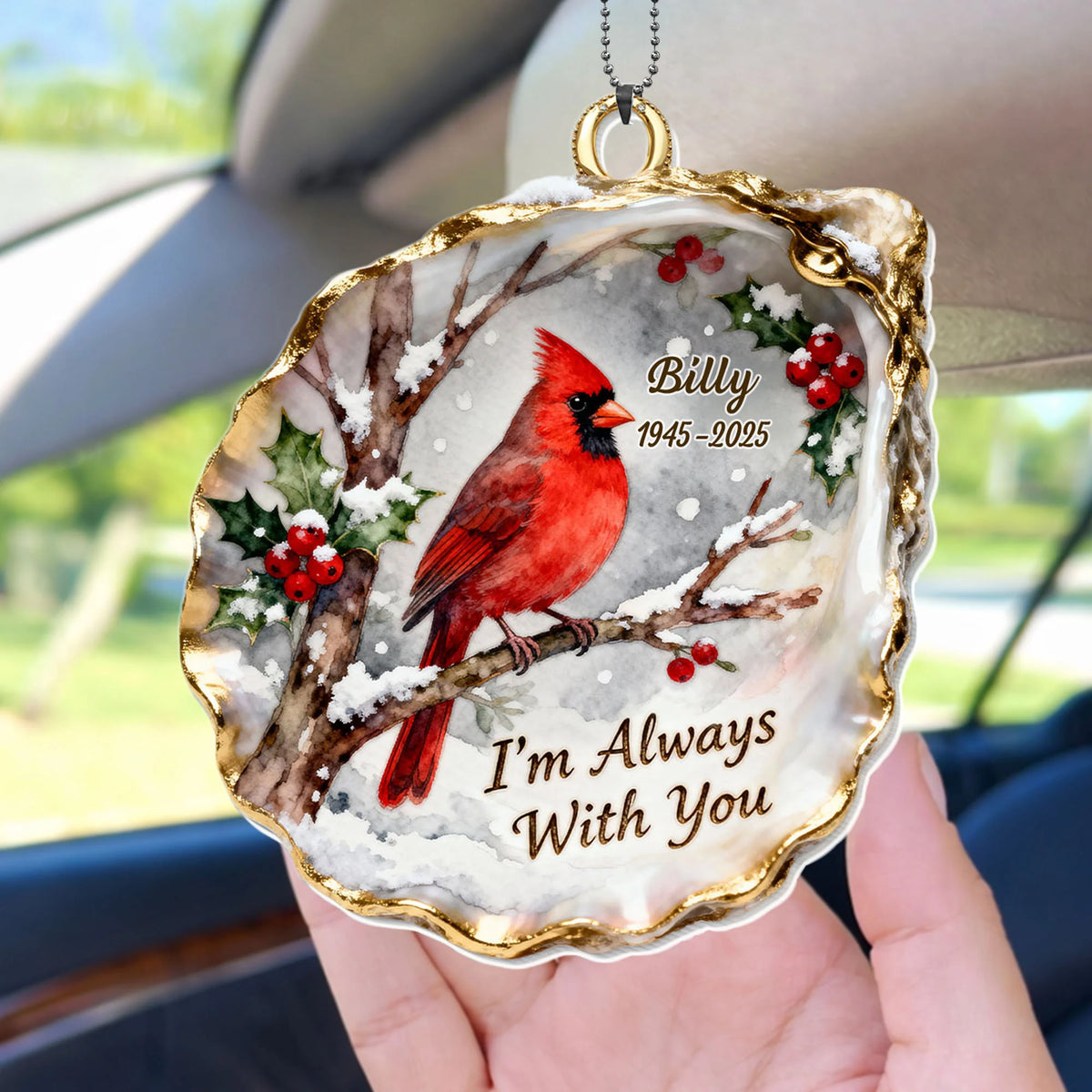 I'm Always With You, Cardinal and Berries Ornament