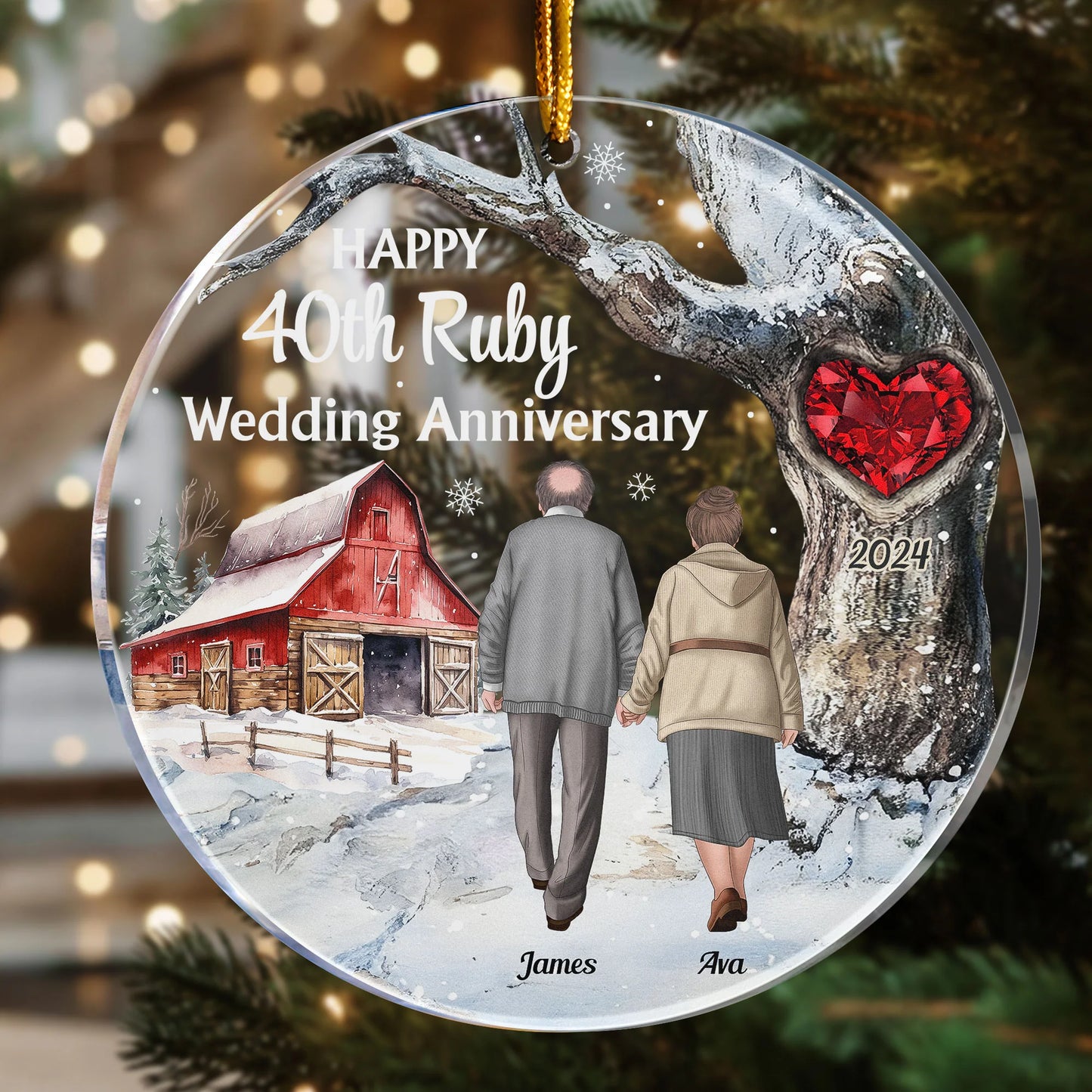 Acrylic Ornament gift-ready design for Wife
