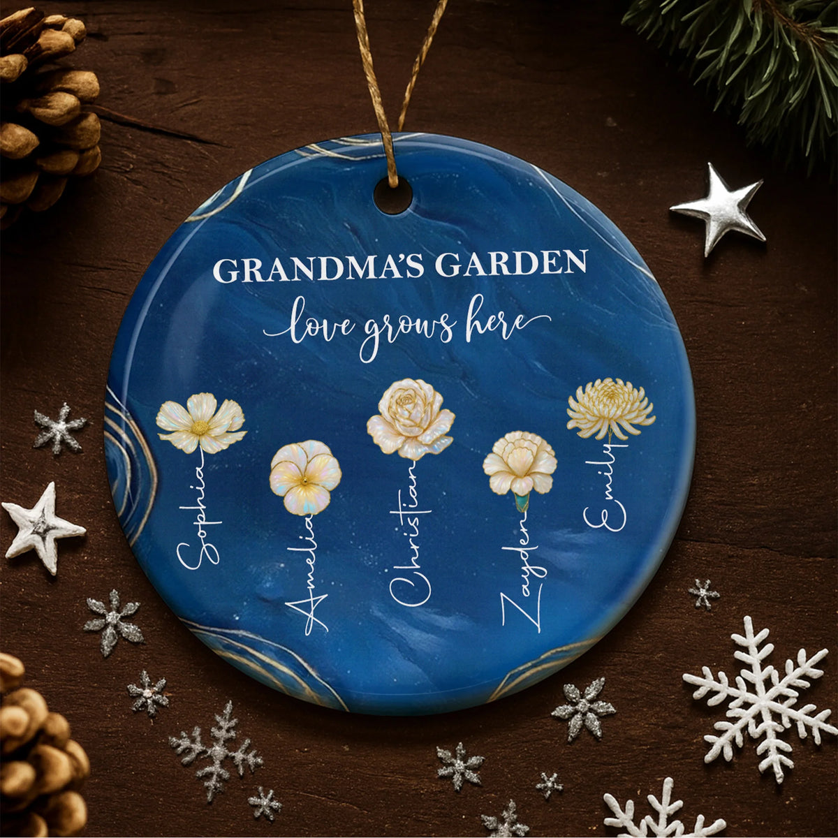 Grandma's Garden Love Grows Here With Flowers