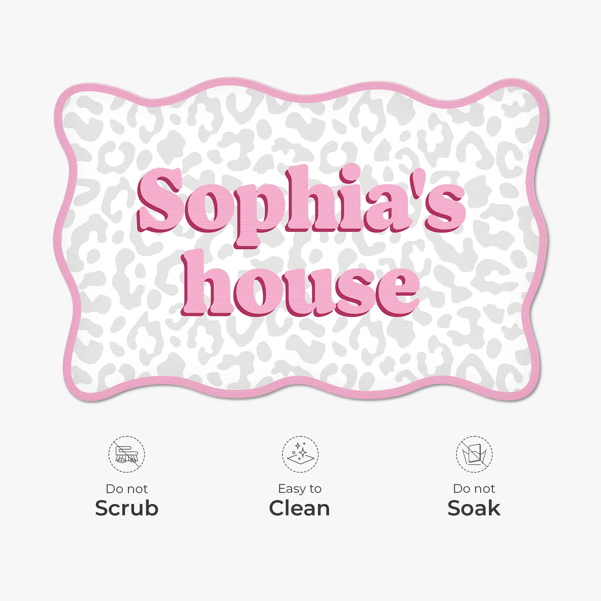 Custom House Name Shaped Doormat - Personalized Gift for Best Friends