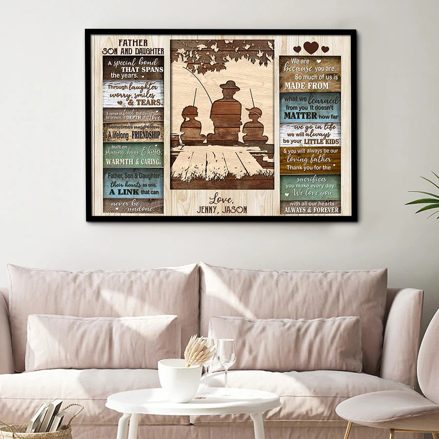 Fathers Day Gifts Fishing | Father Daughter Son Fishing Because You Are & Special Bond